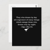 Droom door Dag Poe Quote Briefkaart (Voorkant / Achterkant)