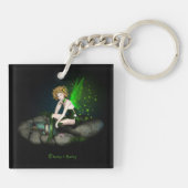 droom een droom sleutelhanger (Achterkant)