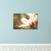 Droom een kleine droom - Apple Blossom - Canvas Ar (Insitu (Houten vloer))
