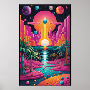 Droom Eiland Utopia - Ken Gage Surrealistische Kun Poster