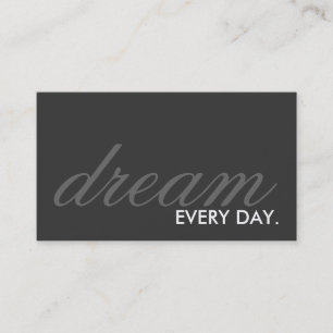 droom elke dag. (aanpasbare kleur) visitekaartje