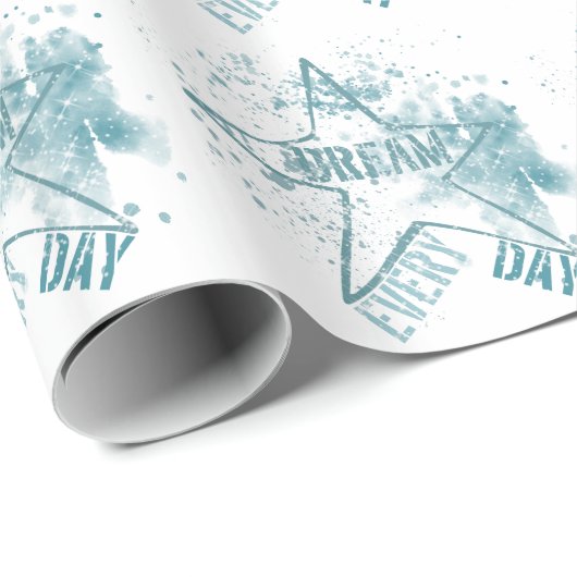 Droom elke dag Star Verjaardag Cadeaupapier (Rol Hoek)