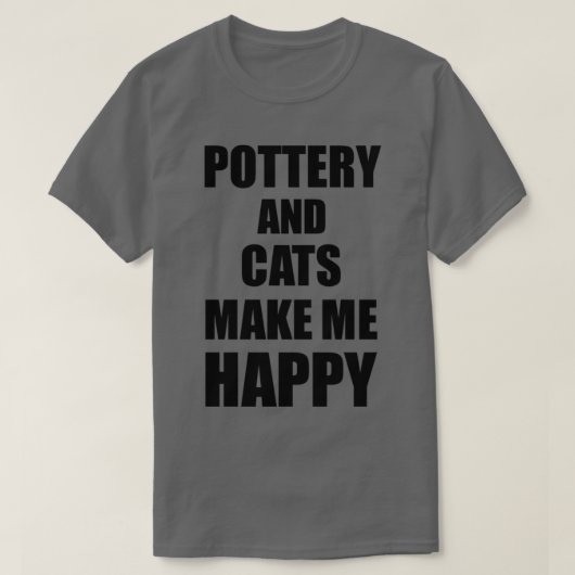 Droom en katten maken me blij met grappig cadeauid t-shirt (Design voorkant)