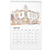 Droom en reis rond steden kalender (Jan 2026)