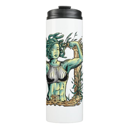 Droom er niet van - train het! Fitness Medusa Thermosbeker (Voorkant)