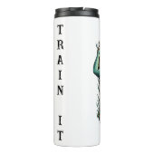 Droom er niet van - train het! Fitness Medusa Thermosbeker (Achterkant)