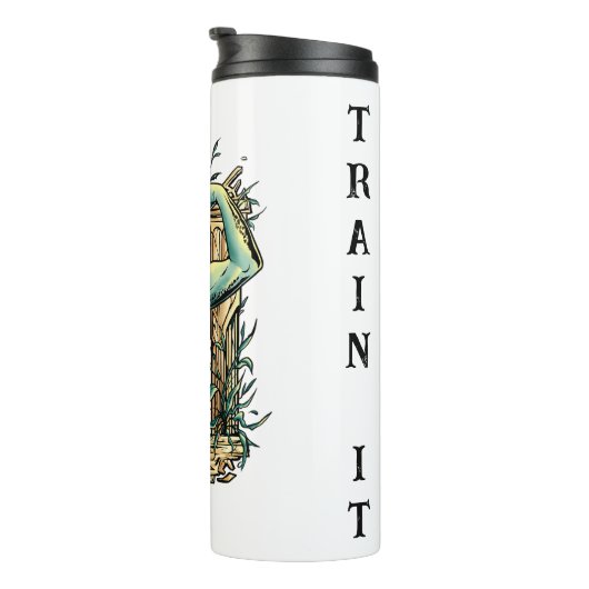 Droom er niet van - train het! Fitness Medusa Thermosbeker (Geroteerd rechts)