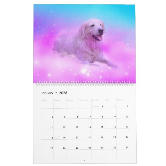 Droom fantasy kunst dier kalender (Jan 2026)