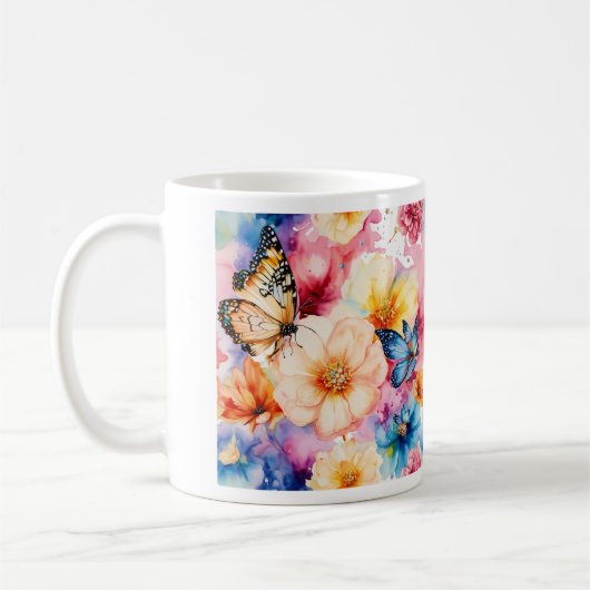 "Droom fladderen" Koffiemok (Links)