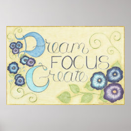 Droom Focus Creëer Muurkunst (Levendig) Poster