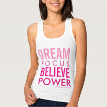 DROOM. FOCUS . GELOOF. POWER Fitness-Tanktop