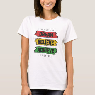 Droom, geloof, archief. t-shirt