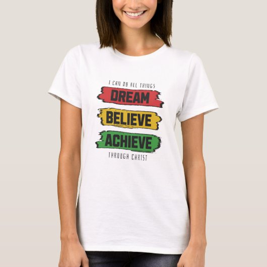 Droom, geloof, archief. t-shirt (Voorkant)