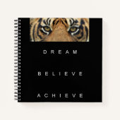 Droom Geloof Bereik Motivatie Quote Elegant Notitieboek (Voorkant)