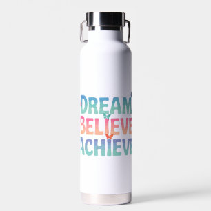 Droom, geloof, bereik - Motivatie vlinder Waterfles