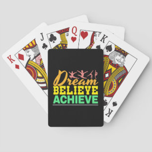 Droom Geloof Citaat - Vrouwen Turnen Pokerkaarten