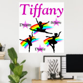 DROOM, GELOOF, DANS GEPERSONALISEERD POSTER (Thuiskantoor)