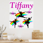 DROOM, GELOOF, DANS GEPERSONALISEERD POSTER (Keuken)