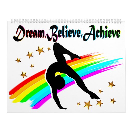 DROOM, GELOOF EN BEREIK EEN GYMNASTIEKKALENDER KALENDER (Hoes)