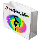 DROOM, GELOOF EN BEREIK GYMNASTISCHE DREAMS LARGE CADEAUTASJE (Achterkant Gekanteld)