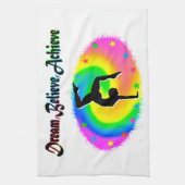 DROOM, GELOOF EN BEREIK GYMNASTISCHE DREAMS THEEDOEK (Verticaal)