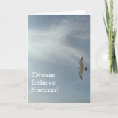 Droom, geloof, succes kaart (Voorkant)