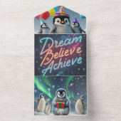 "Droom Geloven Bereiken" Kinder Uitnodigingskaart All In One Uitnodiging (Binnen)