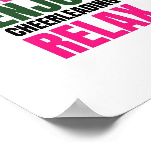 droom geniet van vrolijkheid, ontspan poster (Hoek)