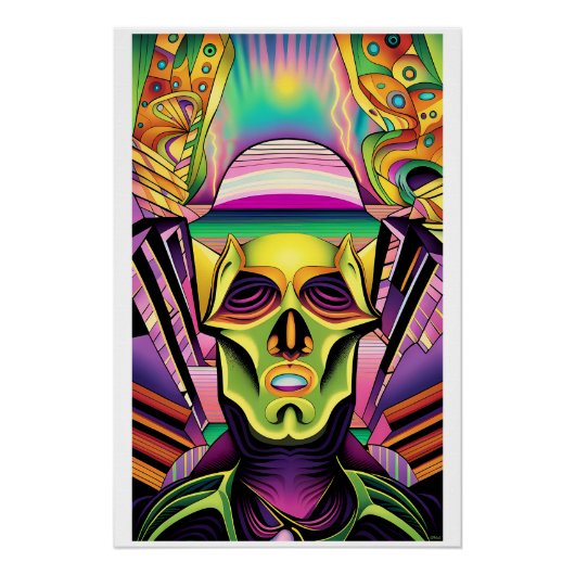 Droom Gezicht Perfect Poster (Voorkant)