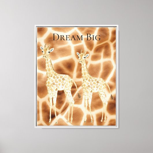 Droom Giraffes Canvas Afdruk (Voorkant)