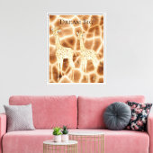 Droom Giraffes Canvas Afdruk (Insitu (Woonkamer))