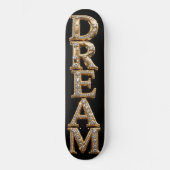 Droom Goud Diamant Skateboard (Voorkant)