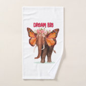 Droom groot als een Inspirerend van een olifant Bad Handdoek (Handdoek)