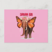 Droom groot als een Inspirerend van een olifant Briefkaart (Voorkant)