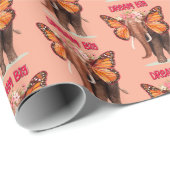 Droom groot als een Inspirerend van een olifant Cadeaupapier (Rol Hoek)