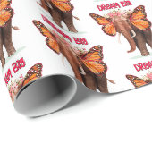 Droom groot als een Inspirerend van een olifant Cadeaupapier (Rol Hoek)
