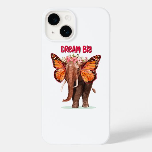 Droom groot als een Inspirerend van een olifant Case-Mate iPhone Case (Achterkant)