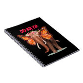 Droom groot als een Inspirerend van een olifant Notitieboek (Rechterzijde)