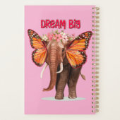 Droom groot als een Inspirerend van een olifant Planner (Achterkant)