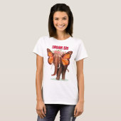 Droom groot als een Inspirerend van een olifant T-shirt (Voorkant volledig)