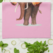 Droom groot als een Inspirerend van een olifant Theedoek (Gevouwen)