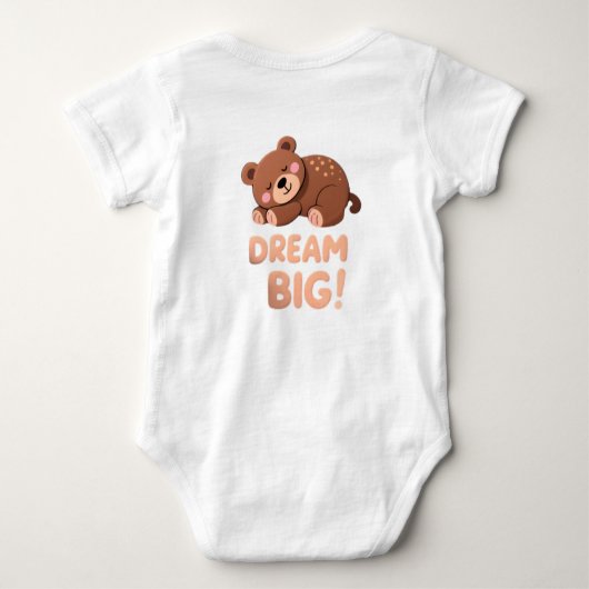Droom groot baby body romper (Achterkant)