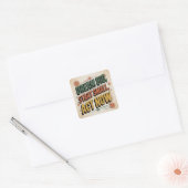 Droom groot, begin klein, start nu vierkante sticker (Envelop)