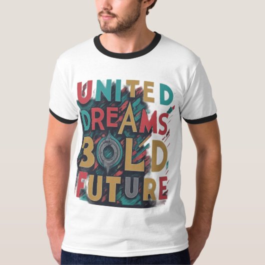 Droom groot, bereik meer t-shirt (Voorkant)