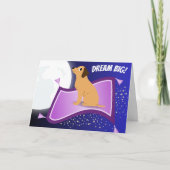 Droom groot - Bereik voor de sterren! Wenskaart Kaart (Voorkant)