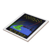 droom groot , bereik voor het tegel van de sterren tegeltje (Zijkant)