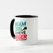 Droom groot bereiken groter mok (Voorkant links)