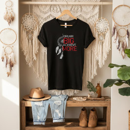 Droom groot bereiken meer dreamcatcher grafisch t-shirt