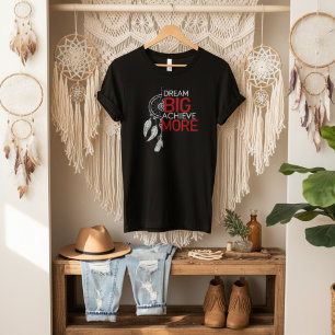 Droom groot bereiken meer dreamcatcher grafisch t-shirt