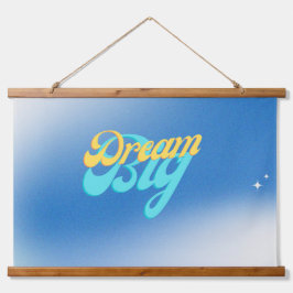 Droom Groot blauw Hangend Wandkleed